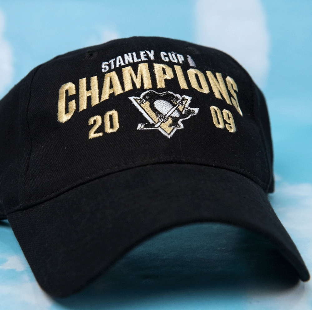 ⭐️2/$10 Vintage 2000s Pittsburgh Penguins Hat 2009 Stanley Cup Champions